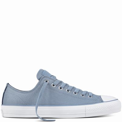 Converse Ctas Pro Suede Backed Twill Low Tops Mens - Blue/Navy Shoes (598BSIJQ)